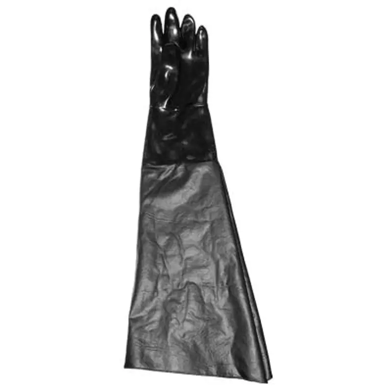 Pirate Vacublast-Style Smooth Neoprene Glove – Black, 11" Diameter × 30", Left-Handed 1