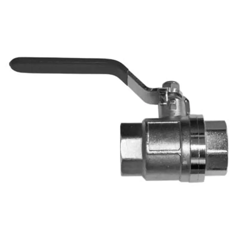Pk Lindsay–Style Full-Port Ball Valve – 1/2" Npt, Chrome-Plated Brass With Nylock Handle Nut 1