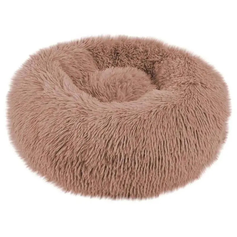 Plush Round Pet Bed – Warm Winter Sleeping Sofa For Dogs & Cats 1
