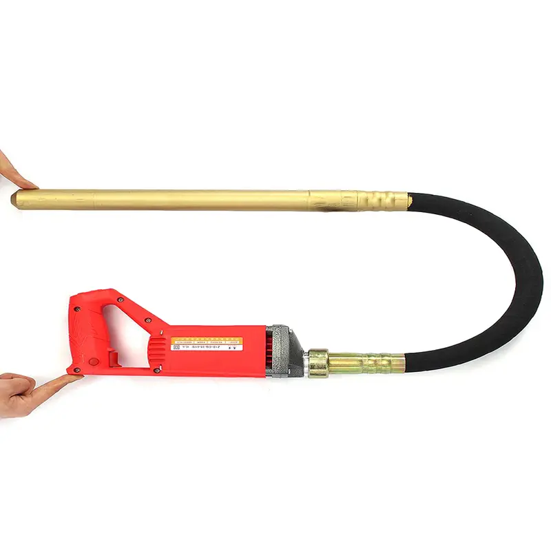 Portable Electric Concrete Mixer With Flexible Hose Attachment 1