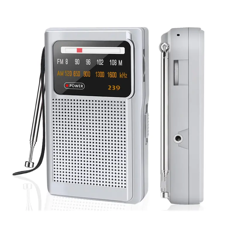 Portable Stereo Am/Fm Radio With Built-In Speaker 1