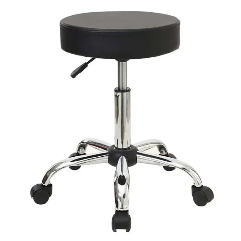 Professional Salon Stool – Height-Adjustable Rolling Spa Chair With Swivel Base 1