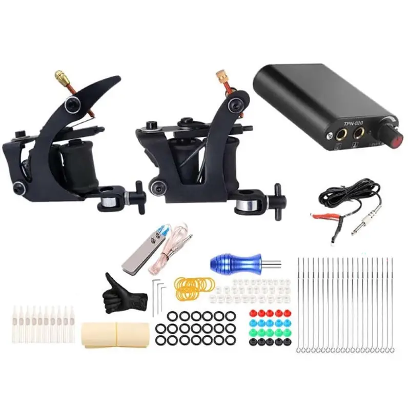Professional Tattoo Starter Kit With Rotary Machine & Accessories 1