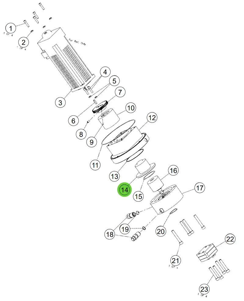 Ransburg 22-945 Coupling Housing Assembly 1
