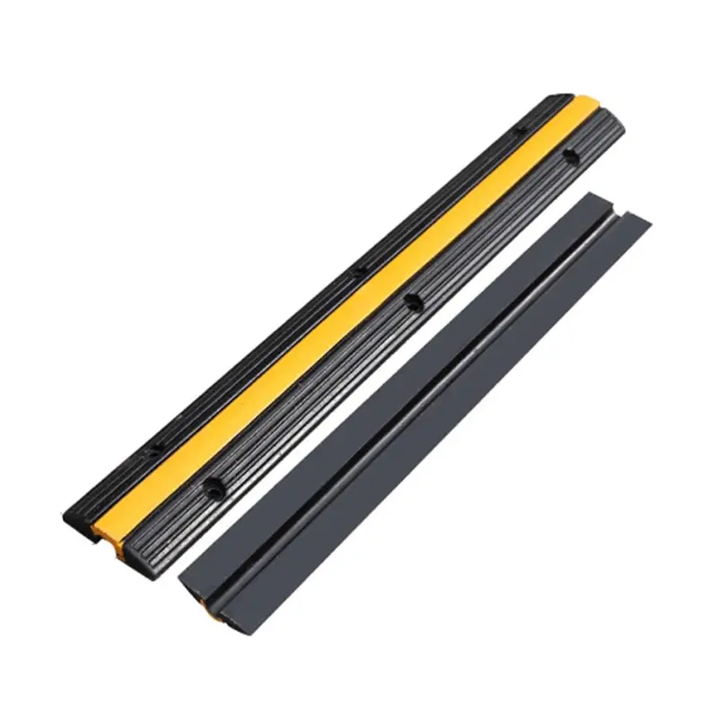 Rigid Single-Channel Floor Cable Ramp For Safety & Durability 1