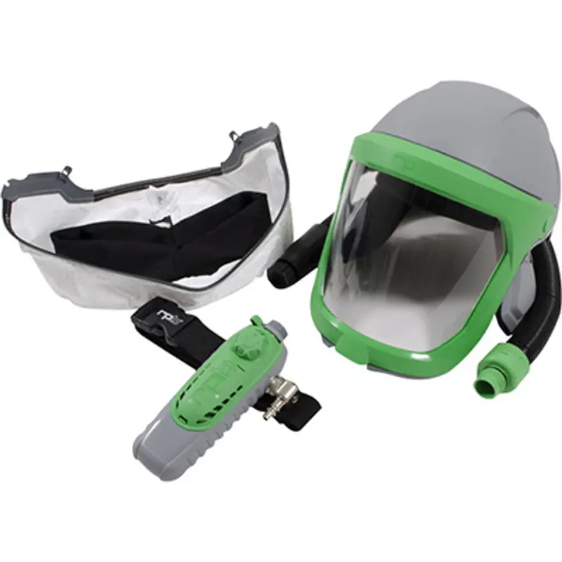 Rpb® Z-Link® Powered Air Respirator With Tychem® Qc Face Seal, C40 Climate Control, Ansi Z87+ Lens & Hard Hat (Niosh Tc-19C-0534) 1
