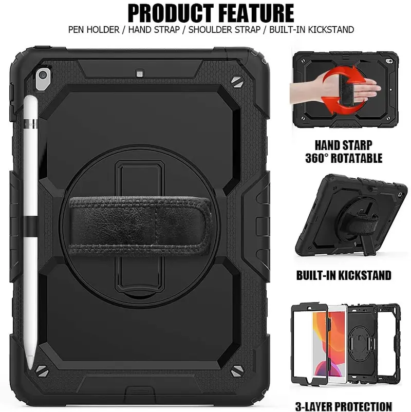 Rugged Shockproof Protective Case For Ipad 10.2 (2021/2022) 1