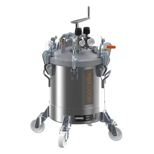 Sagola P25T Stainless Steel Wheeled Pressure Tank — 25L With Manual Agitator 1