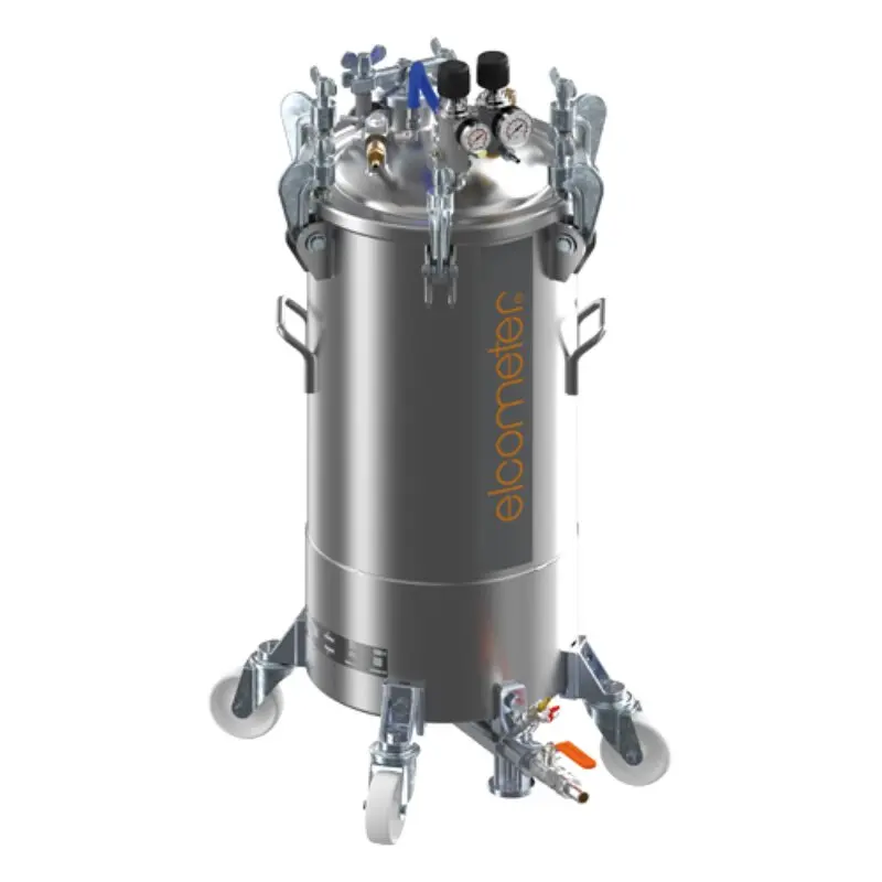 Sagola P60B Stainless Steel Pressure Tank – 60L Wheel-Mounted W/ Bottom Outlet 1