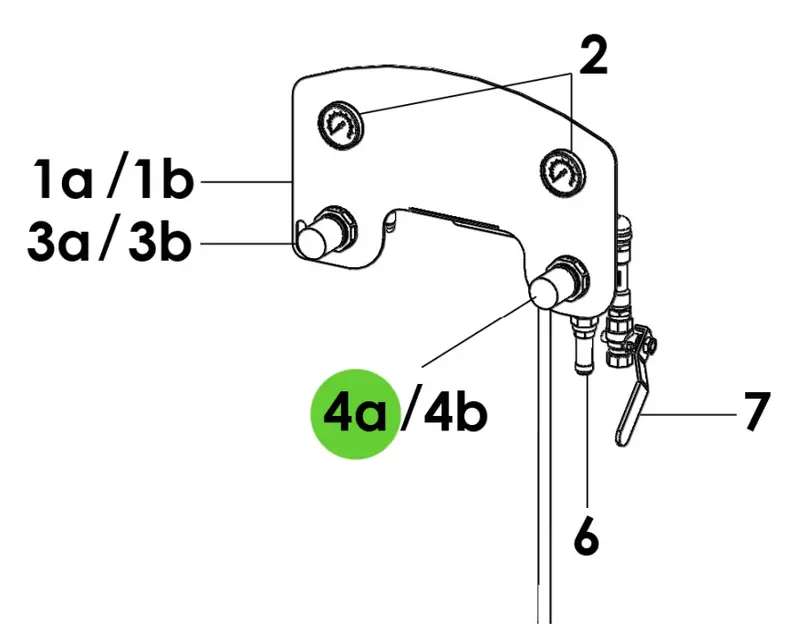 Sames 151-140-052 Air Regulator – Compatible With 15-C25 & 30-C25 Pumps 1