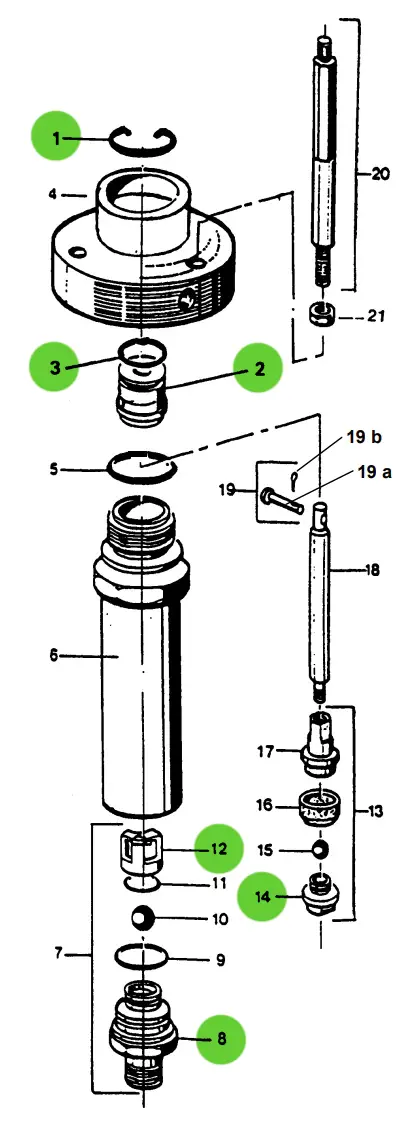 Sames Kremlin 144-850-191 Hydraulic Maintenance Kit For 10–14 Airmix Paint Pumps 1