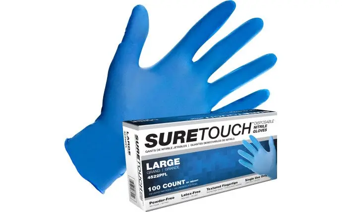 Sas Suretouch™ Powder-Free 5 Mil Nitrile Disposable Gloves 1