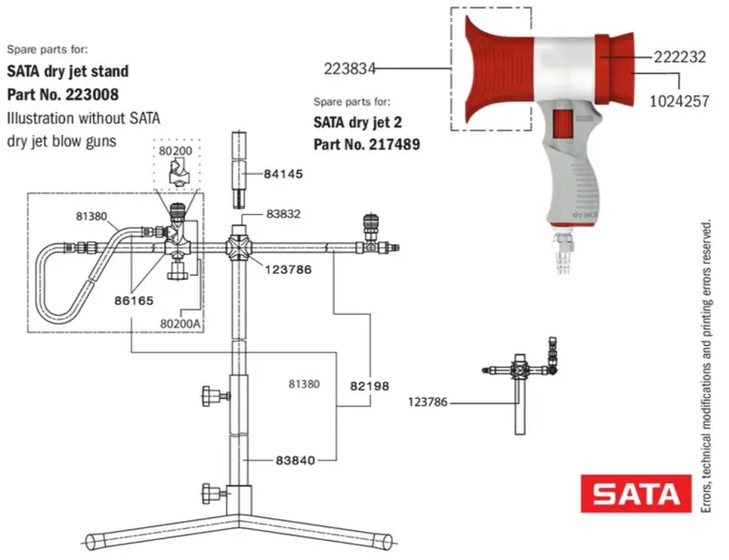 Sata Adjustable Air Inlet Fitting For Dry-Jet Equipment (Model 86165) 1
