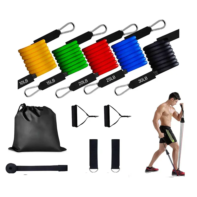 Set Of Resistance Bands For Strength Training & Fitness Recovery 1