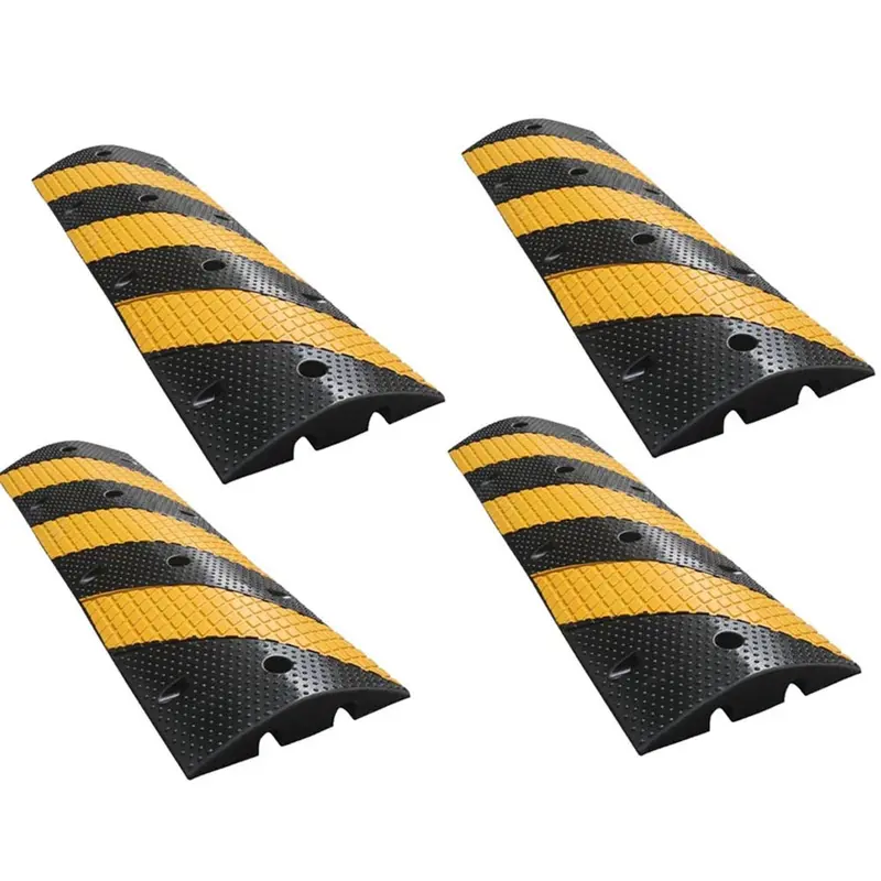 Single-Channel Floor Cable Protector – 4-Pack Set 1