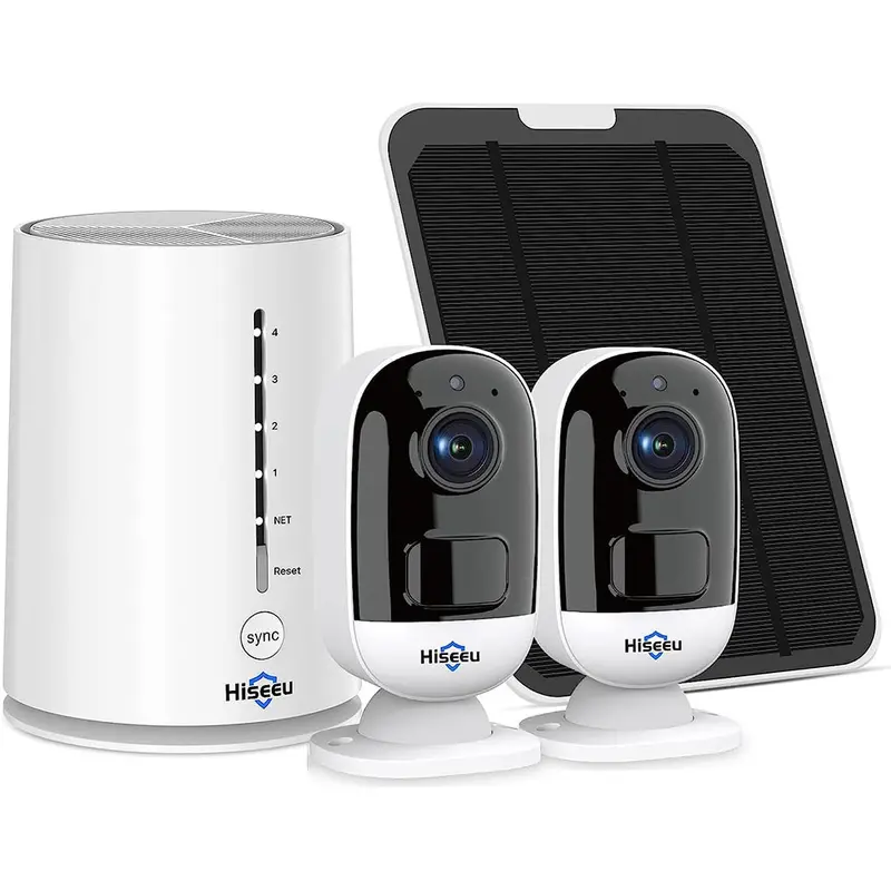 Solar-Powered Wireless Security Camera System – Weatherproof Outdoor Cctv Kit 1