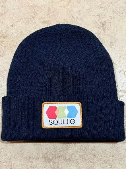 Squi.Jig Navy Knit Beanie For Tradespeople 1