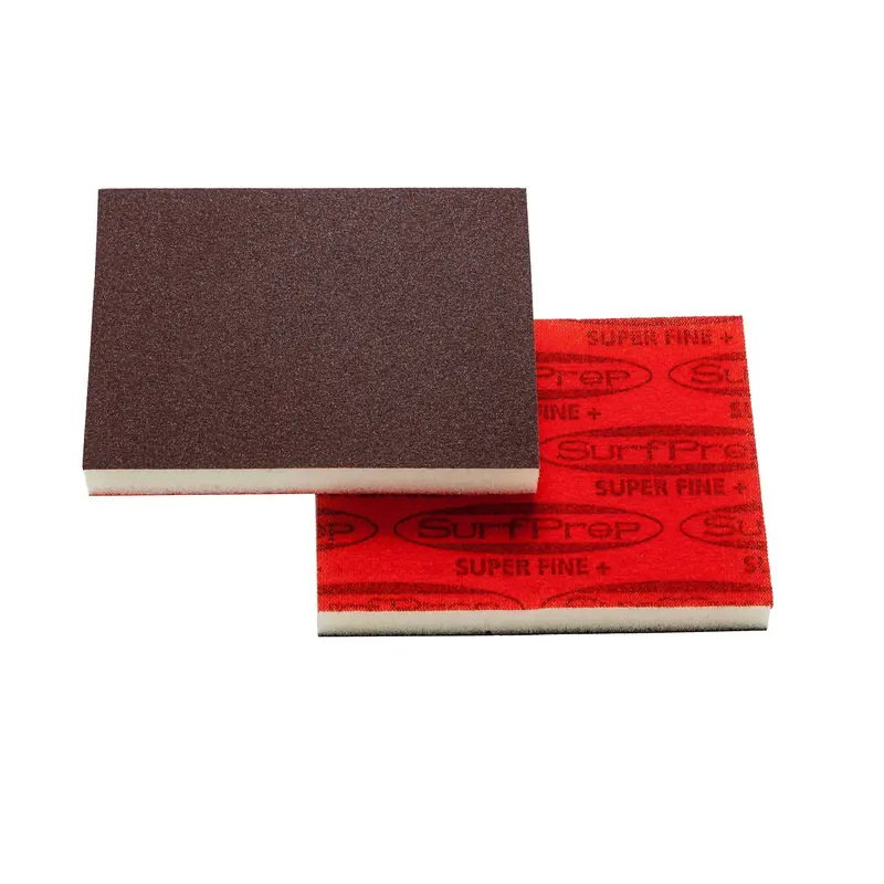Surfprep 3X4-Inch Premium Red A/O Foam Sanding Pads – 1/2-Inch Thick, 25 Per Box (Clearance) 1