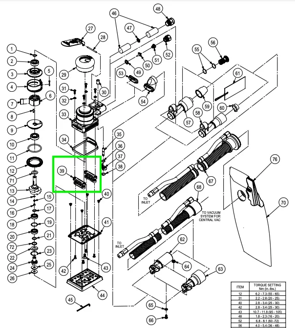 Surfprep Mini Pad Support Bracket Assembly 1