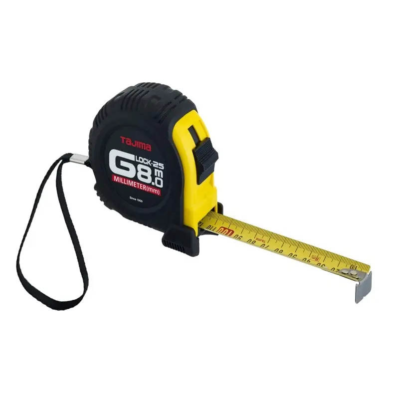 Tajima G-Lock Heavy-Duty Measuring Tape — 8M Or 10M Retractable Blade | Signature Tools 1