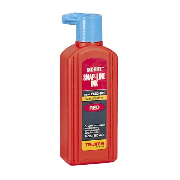 Tajima Quick-Dry Snap Line Ink Refill — 180Ml High-Visibility Formula | Signature Tools 1