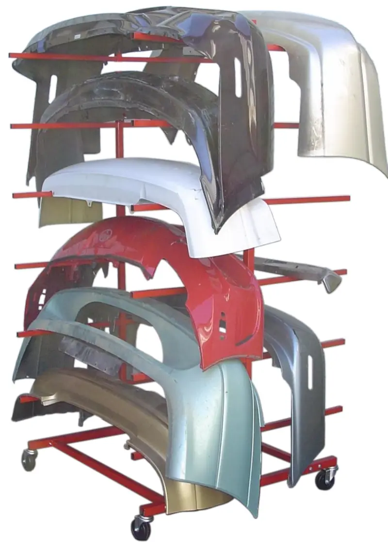 Total Finishing Xl 12-Slot Bumper Storage Rack – Floor-Standing 1