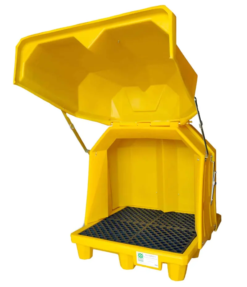 Ultratech Hard-Top Spill Pallet With Gull-Wing Design – P4 Model 1