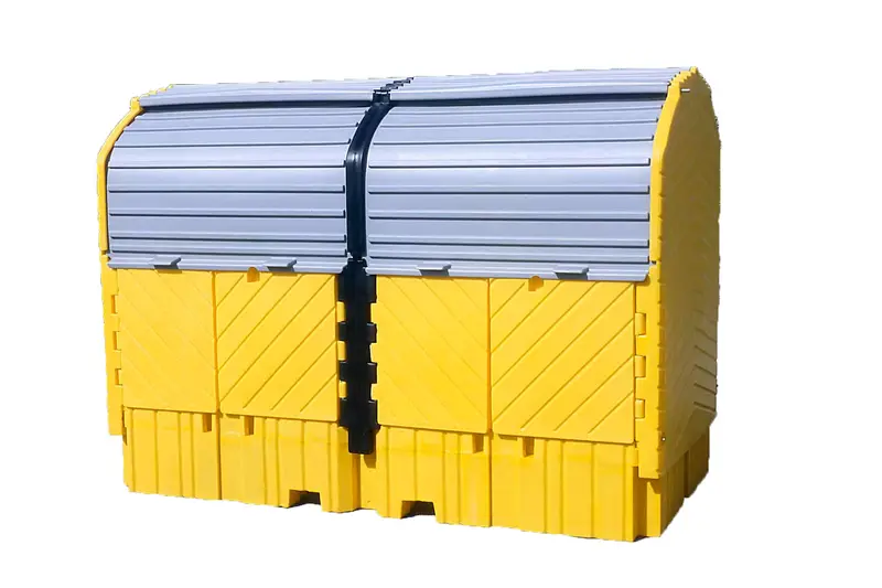 Ultratech Ultra-Twin Ibc Hard Top Spill Pallet – Integrated Dual-Ibc Containment 1