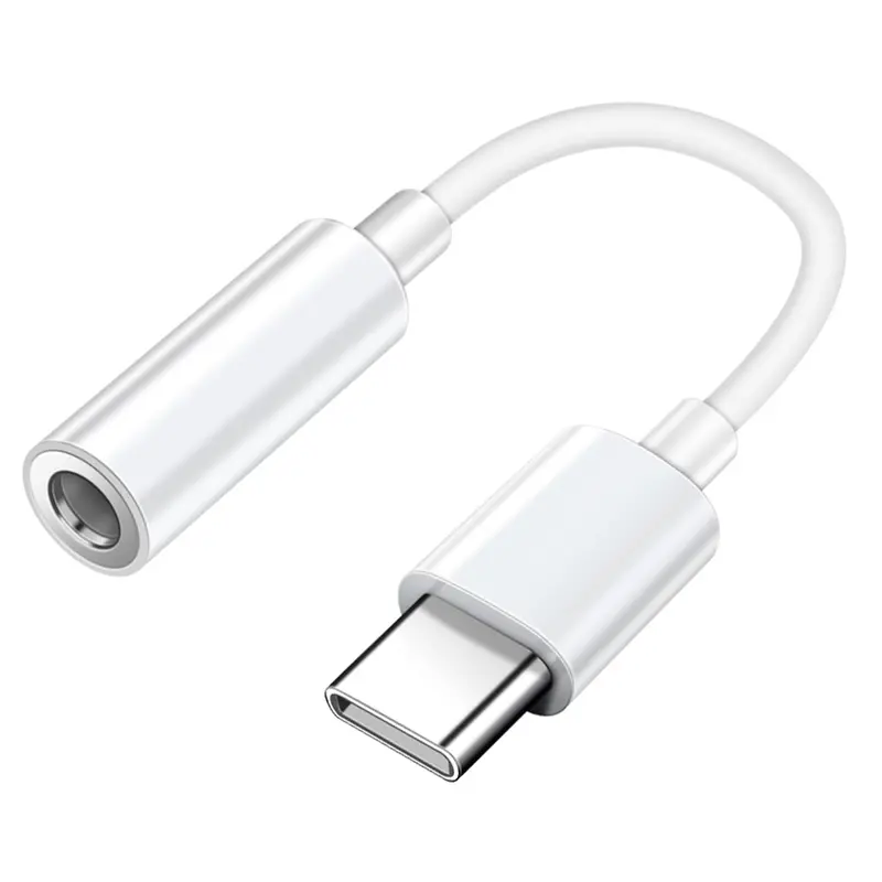 Usb-C To 3.5Mm Aux Audio Adapter For Smartphones And Laptops 1