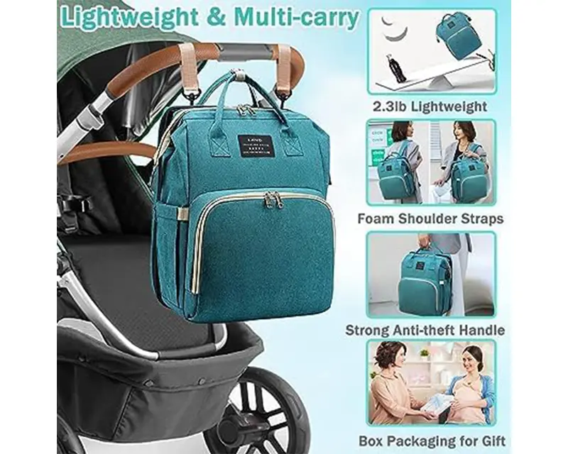 Versatile 5-In-1 Convertible Nappy Bag For Parents 1