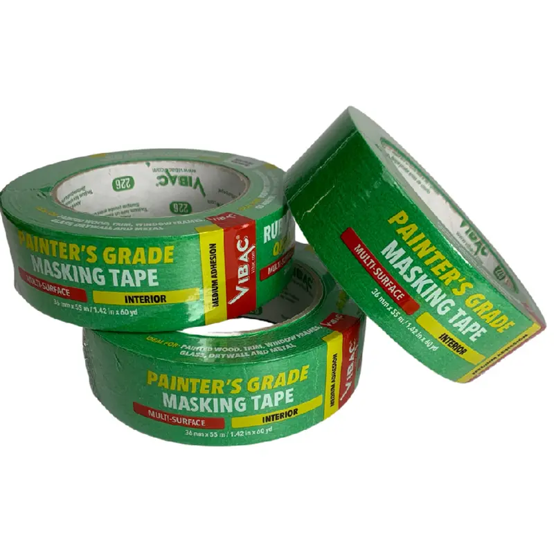 Vibac Interior-Use Painter'S Tape, 36 Mm × 55 M, 3-Roll Set 1