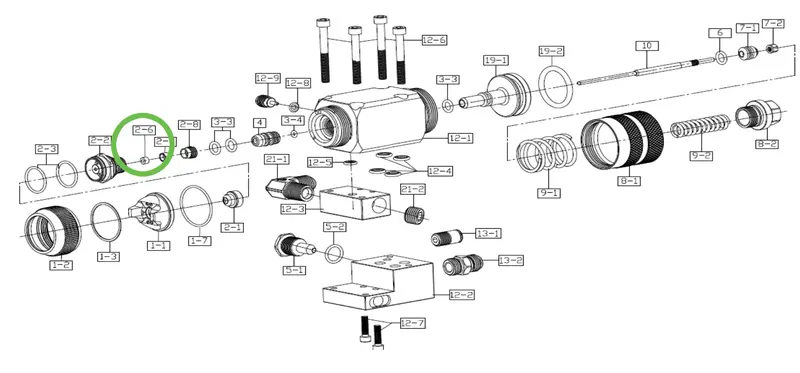 Viper-X Needle Seal Seat Packing Ring 1