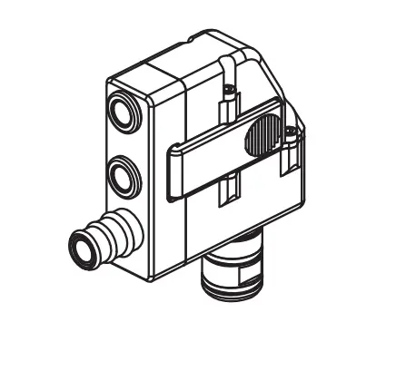 Wagner 2466080 Powder Injector Quick-Link Hopper Connector 1