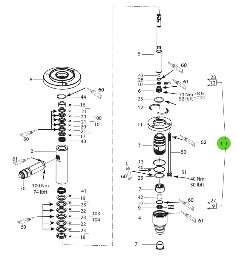 Wagner 40 Stainless Steel Valve Seat Kit 2331582 1