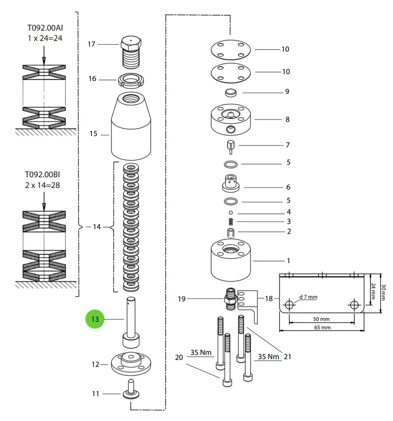 Wagner B634.52 Spring Guide – Alignment Sleeve For Valve Spring Installation 1