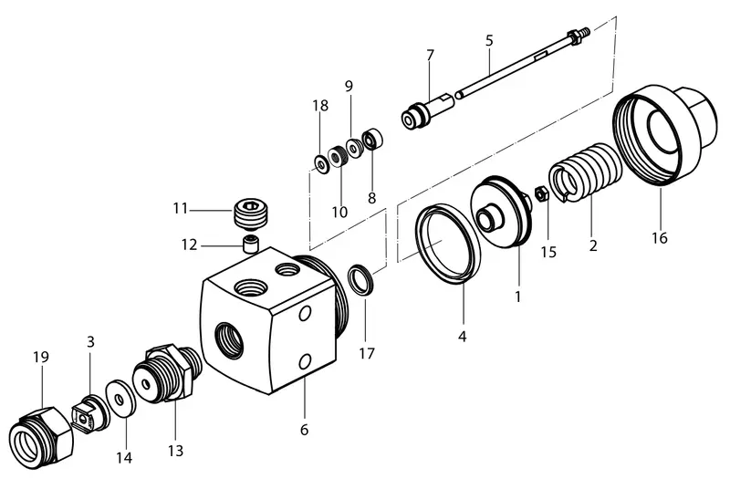 Wagner Ga 250/400Al Union Nut Replacement Part 1