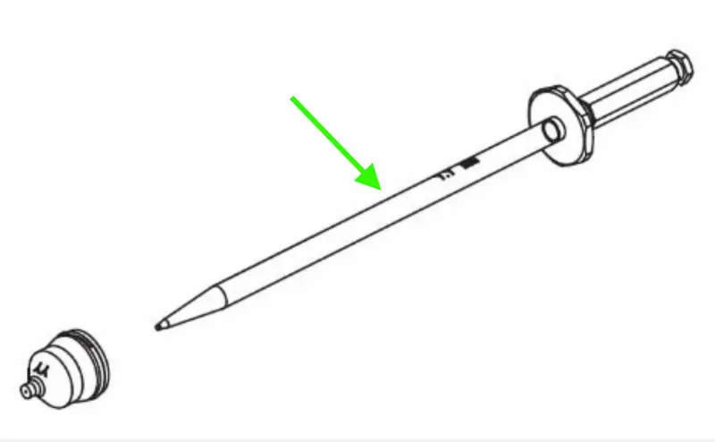 Wagner Ga1030 Airspray Automatic Gun Replacement Needle 1