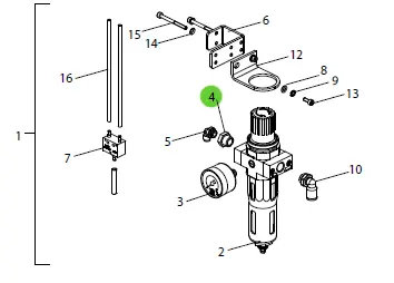 Wagner Reducing Nipple Fitting – Step-Down Connection (9985559) 1