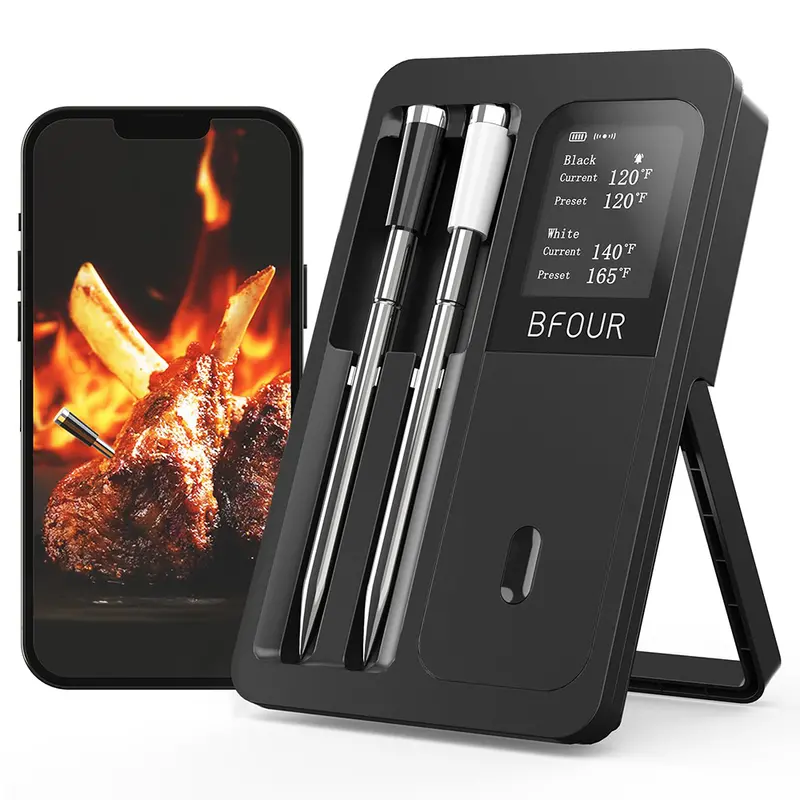 Wireless Bluetooth Meat Thermometer – Dual-Probe Cooking Temperature Monitor 1