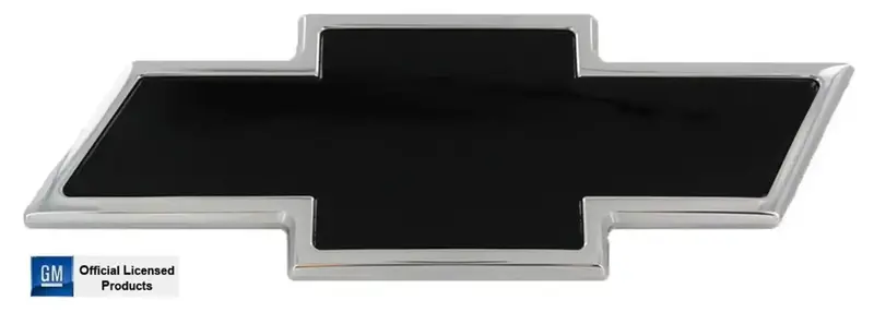 All Sales Bowtie Liftgate Emblem – Polished Chrome With Black Powder-Coated Accent 1