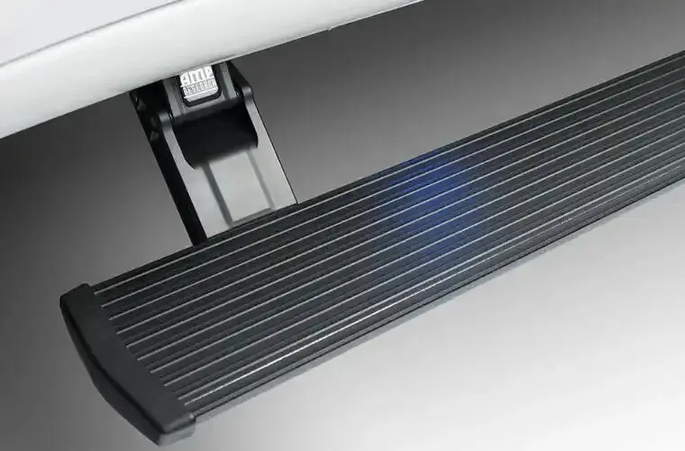 Amp Research 76338-01A Powerstep Running Boards – Textured Black Die-Cast Aluminum 1