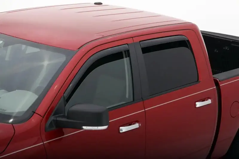 Auto Ventshade In-Channel Ventvisor Deflectors – Smoke Finish, 4-Piece Set 1