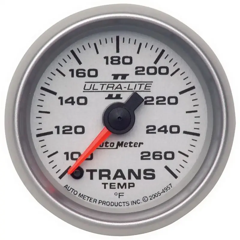 Autometer 4957 Digital Transmission Temperature Gauge – 2-1/16", 100–260°F, Ultra-Lite Ii Stepper Motor 1