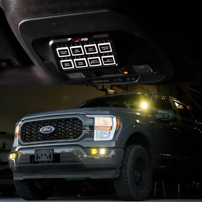 Baja Designs Spod Hd Bantamx Switch Panel Kit For 2021+ Ford F-150 & F-150 Raptor 1