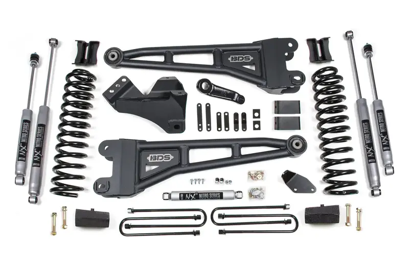 Bds Suspension 4-Inch Radius Arm Lift Kit – For 2008–2010 Ford F-250/F-350 4Wd W/ Gas Shocks & Overload Springs 1
