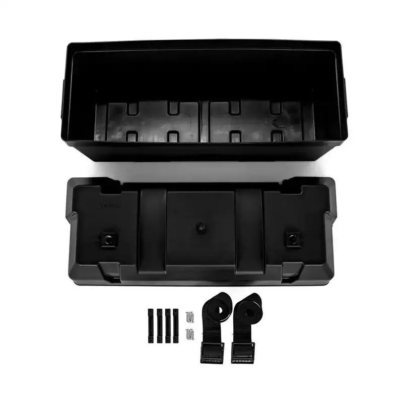 Camco 55374 Dual-Battery Box – Holds Two 6V Gc2 Or One 12V Group 24/24M Batteries 1