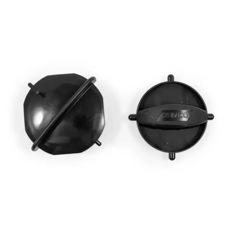 Camco Sewer Cap Kit – Elbow/Bayonet Fitting W/ Lug, No Hose Connection – 2-Piece Set (Model 39752) 1