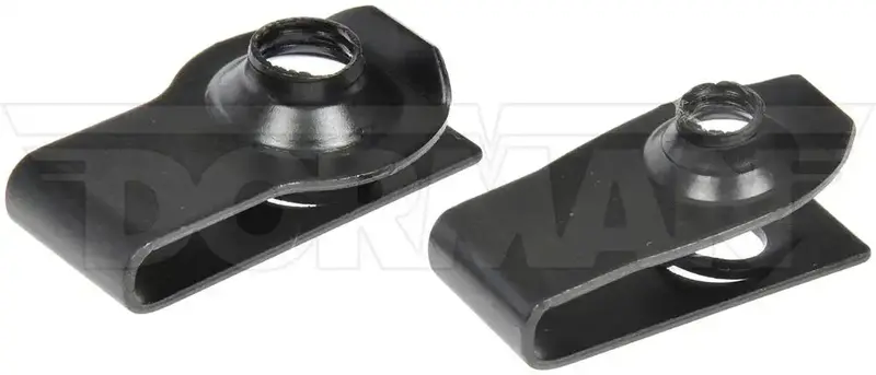 Dorman Oe Solutions U-Clip Nut Kit – M6 & M8 Thread Sizes, Black Steel (Pack Of 4) 1