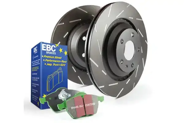 Ebc S2Kf1089 Slotted Brake Rotors – Precision-Cut Narrow Slots Reduce Wind Noise 1