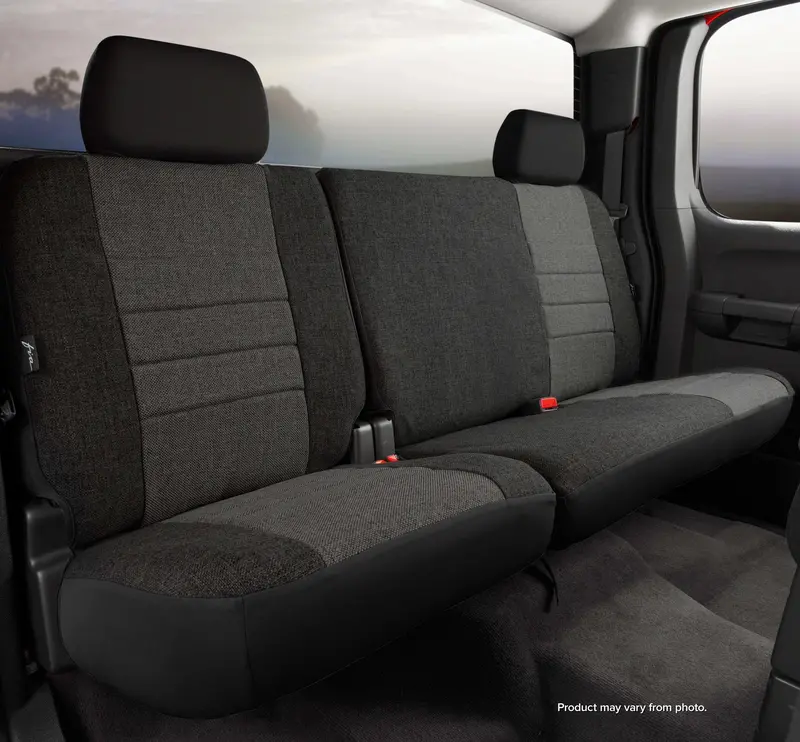 Fia Oe30 Series Custom Rear Seat Cover — Charcoal Tweed Fit For Oem Interiors 1
